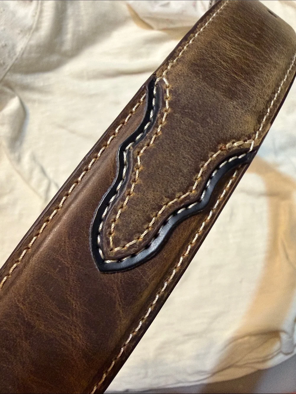 Cavender’s Leather WESTERN belt with conchos - new never worn - 34”